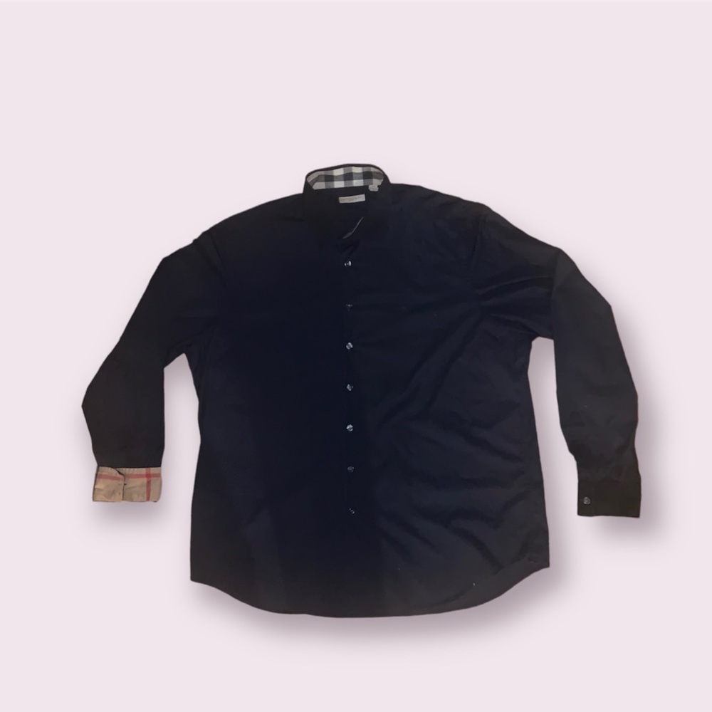 Authentic Navy Blue Burberry Shirt